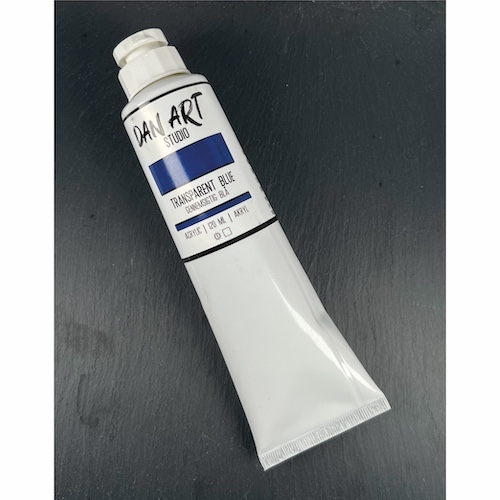 Dan Art Akryl maling Transparent blå 120ml