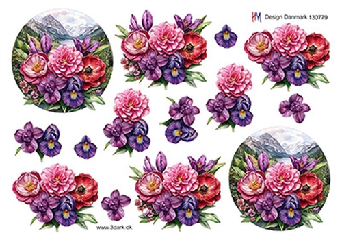 3D Blomster og natur