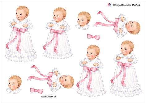 3D Barnedåb pige