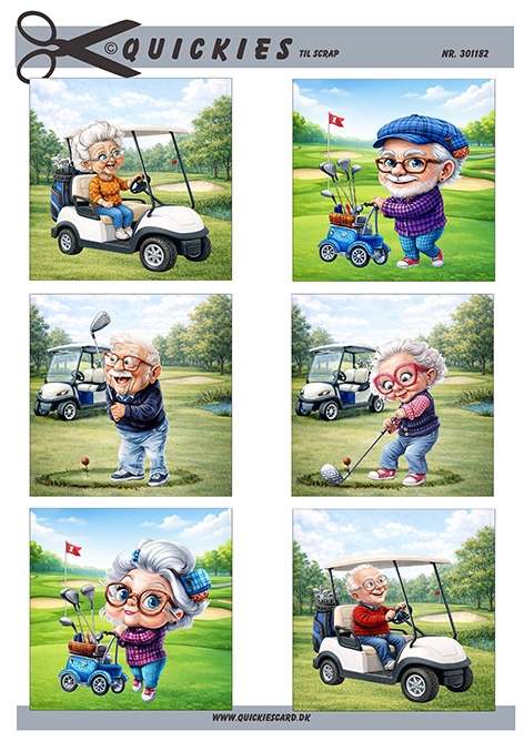 Ældre mennesker til golf Quickies til scrap
