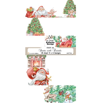 Felicita Design Santa with friends Slimcard 10x21cm 3x6 design  200g