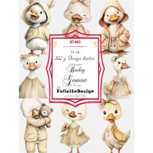 Toppers Baby goose 24 stk 7x10cm 200g