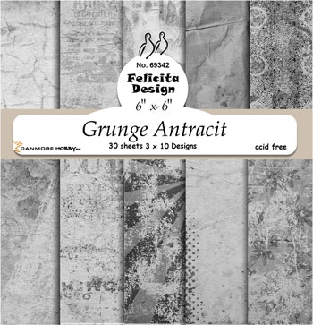 Felicita Design Grunger Antracit 15x15cm 3x10 design 200g