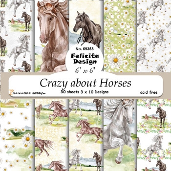  Felicita Design Crazy about horses 15x15cm 3x10 design 200g