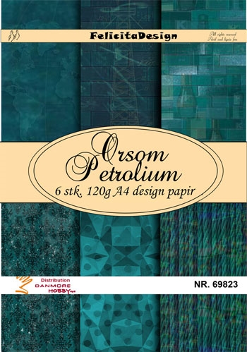  Felicita Design Orsom Petrolium 6 stk A4 120g