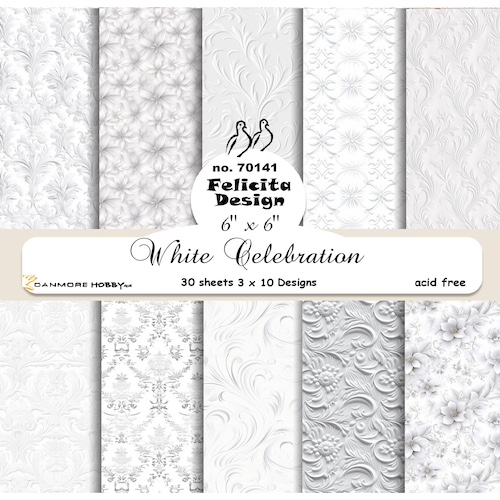 Felicita Design White celebration 3x10design 15x15cm 200g