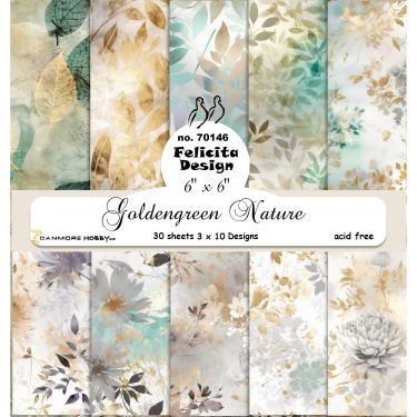 Felicita Design Goldengreen nature 3x10design 15x15cm 200g