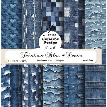 Felicita Design Fabulous blue denim 3x10design 15x15cm 200g