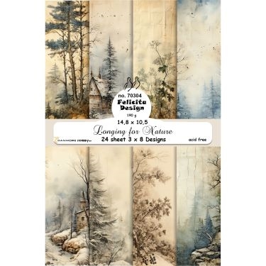 Felicita Design Card A6 Loning for nature 3x8design 14,8x10,5cm 200g