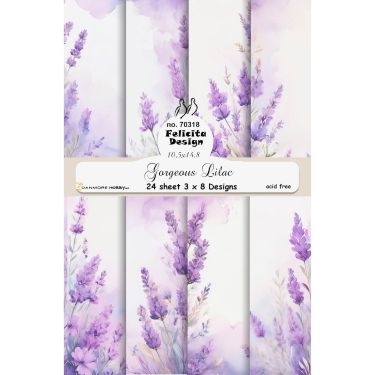 Felicita Design Gorgeous lilac A6 3x8design 200g