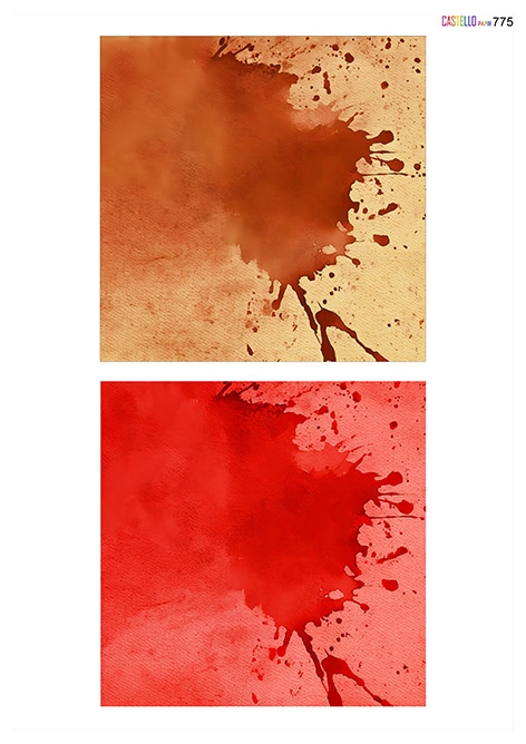 Rød og brun baggrund Castello papir A4
