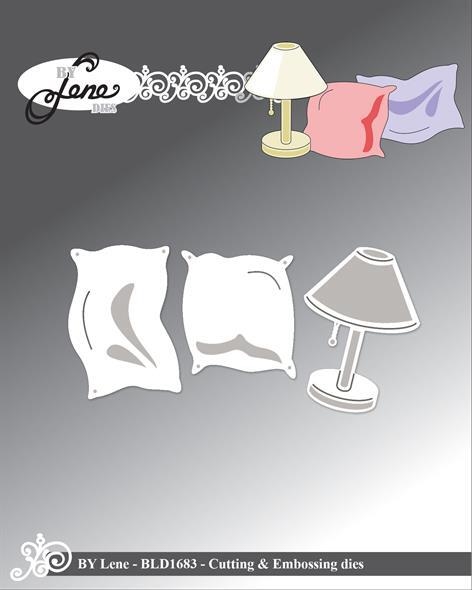 By Lene dies Pillows and lamp Lampe 3x4,2cm