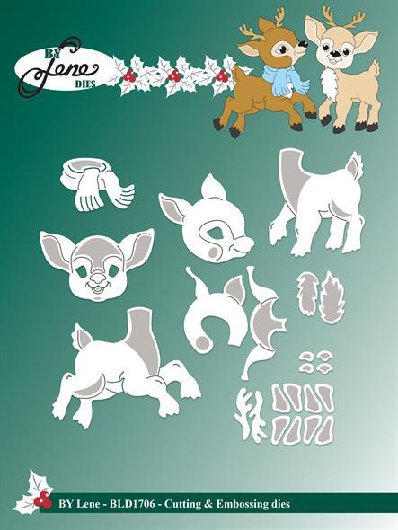 By Lene dies Bambi Bambis hovved 4,3x2,7cm