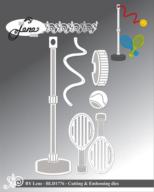 By Lene dies Pole tennis Bat 2,2x5cm