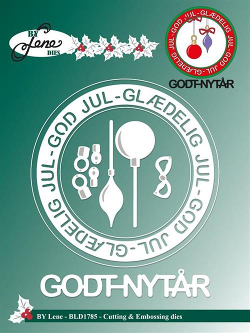 By Lene dies Glædelig jul Største 11,3x11,3cm