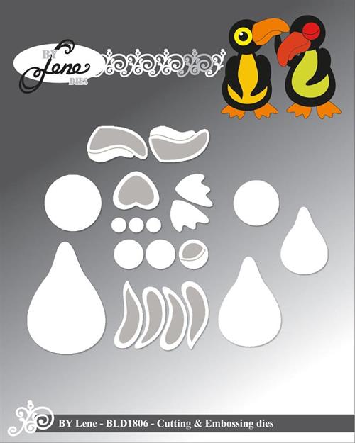 By Lene dies Touan-small Størte 2,9x4,2cm