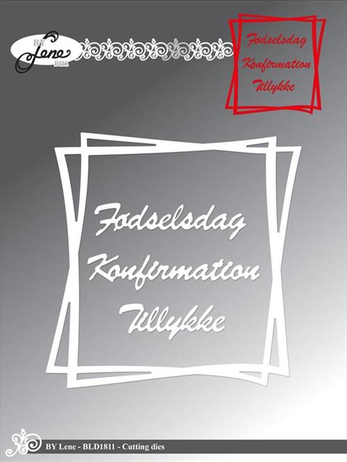 By Lene dies Square frame 11x11cm