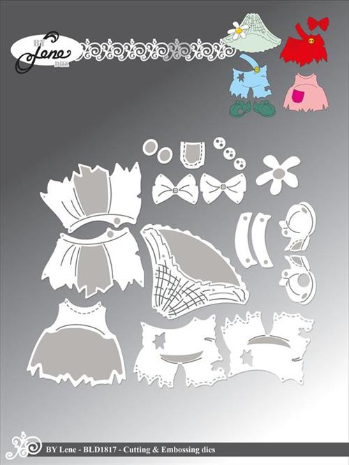 By Lene dies  Tøj til trolden BLD1816 Største 4,7x4,1cm