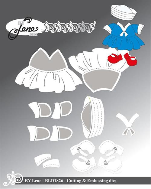 By Lene dies Tøj til trolden BLD1816 Største 5,4x3,6cm