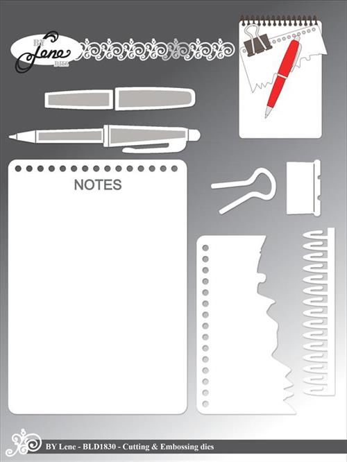 By Lene dies Notepad Største 7,7x11cm