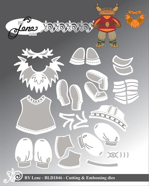 By Lene dies Accessories for BLD1844 Skæg 4,6x3,3cm