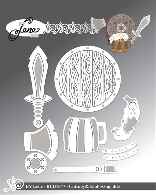 By Lene dies Acccessories for BLD1844 Største 5,1x5,1cm