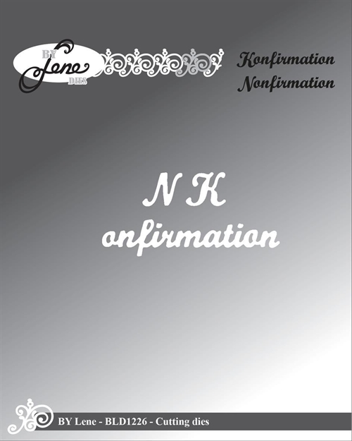  By Lene dies Konfirmation-nonfirmation 7,2x1,3cm