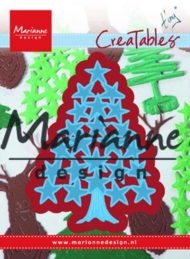 Marianne Design die Juletræ med stjerner