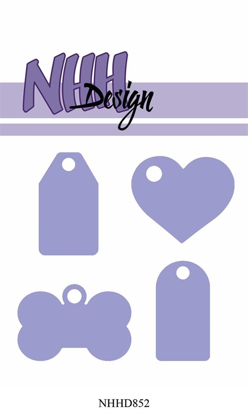  NHH Design Die Tags Heart 3,7x3,2cm