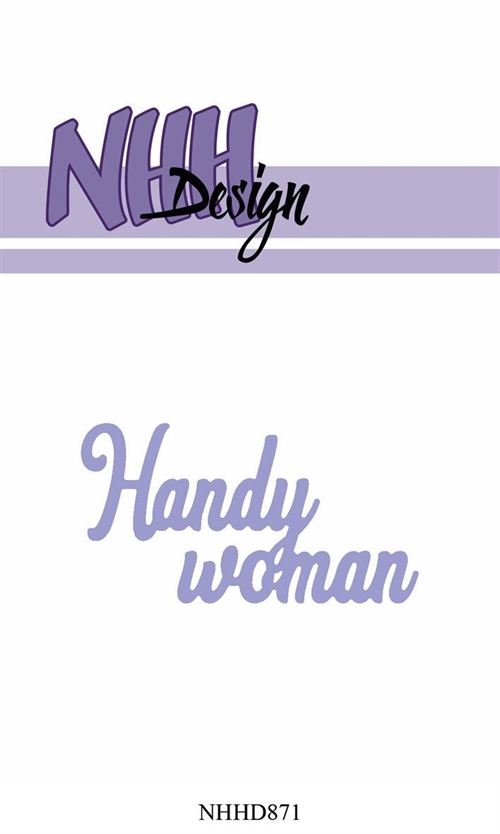  NHH Design dies Handy woman 6,3x3,5cm