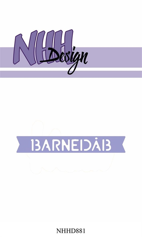  NHH Design dies Barnedåb 7,2x1,3cm
