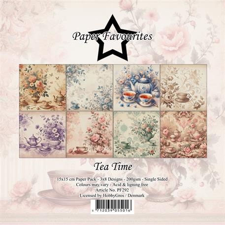 Paper Favourites Tea time 3x8design 15x15cm 200g