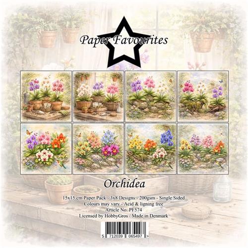 Paper Favourites Orchidea 24 rk 15x15cm 200g