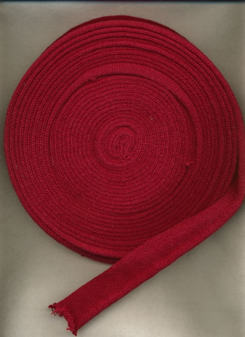 Vinrød 1cm tubestrik 1m