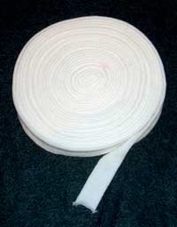 Hvid 1,5 cm tubestrik 1m